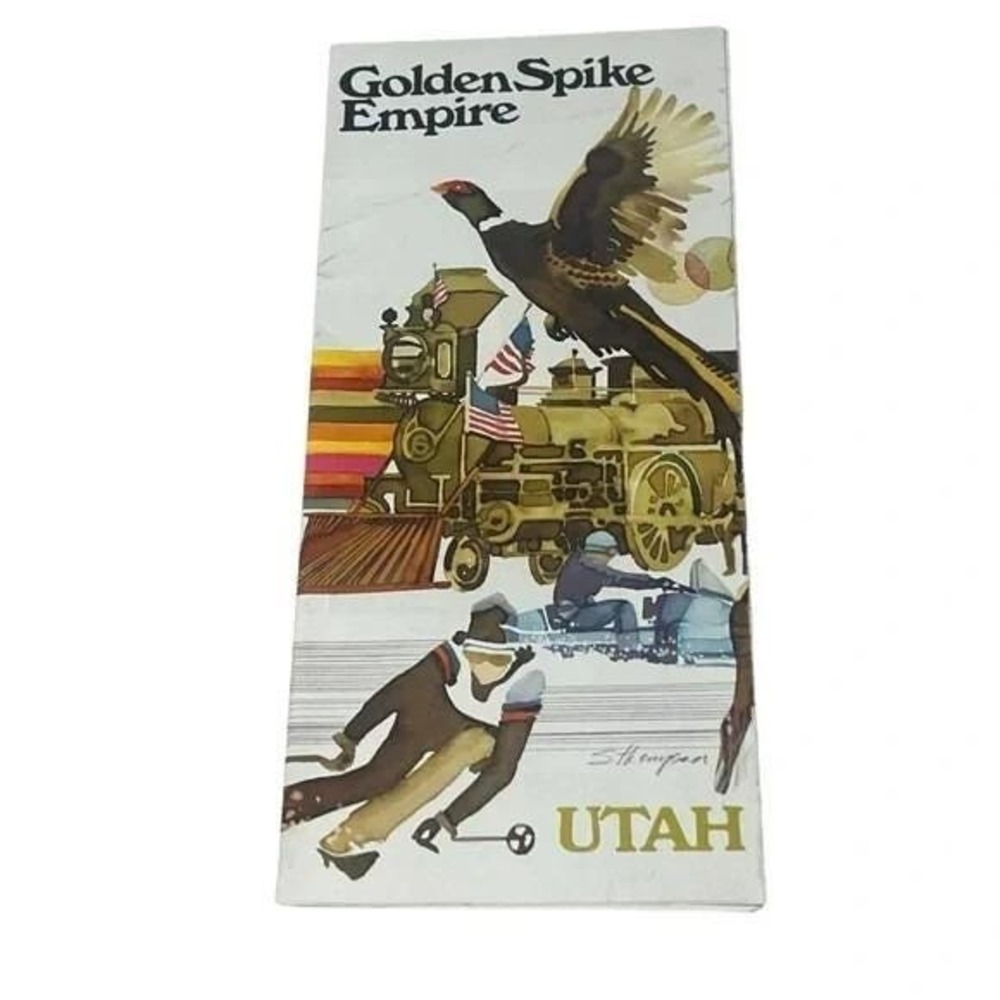 Golden Spike Utah Vintage Calendar of Events and Map 1970s
